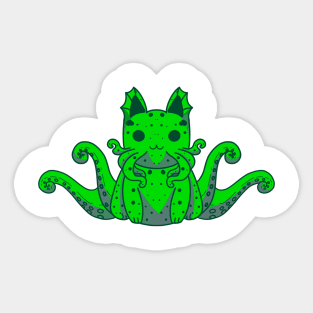 Cthulhu kitty Sticker